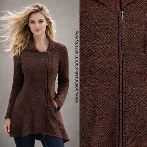 Indigenous Organic Cotton Long Knit Cardigan